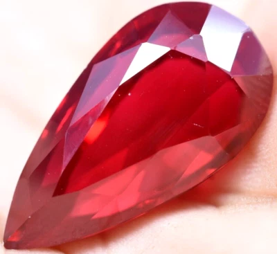 Natural 22.95 Ct Blood Red Ruby Mozambique GGL Certified Treated Gemstone - Image 1 of 4