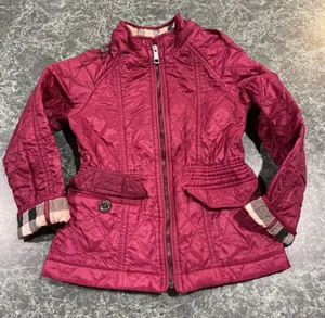 Burberry Purple Quilted Puffer Jacket Children Size 6Y (Some Minor Flaws) - Picture 1 of 9