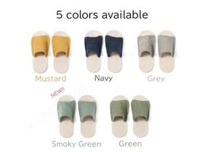 Muji Baumwolle Zimmer Sandalen Frontöffnung Typ Farbe & Größe wählbar Unisex - Bild 1 von 34