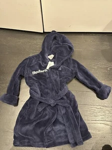Gap Personalized Hudson Boys Robe Toddler Fuzzy - Picture 1 of 7