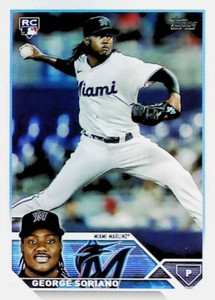 2023 Topps Update US320 GEORGE SORIANO ROOKIE CARD MIAMI MARLINS       FREE SHIP