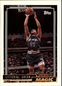 1992-93 Topps Gold Basketball #299 Litterial Green