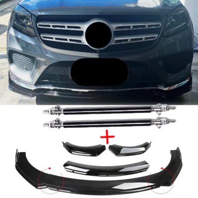 Front Bumper Lip Part Accessories Splitter Spoiler For Mercedes-Benz GLS450 GL Foto 1 de 4