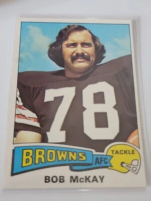 BOB McKAY 1975 Topps #314.  BROWNS - Nice Shape - Image 1 of 2