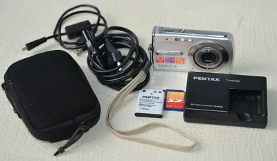 Pentax Optio L36 Digital Camera 8MP 3x Optical Zoom Works - Image 1 of 4