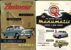 Vintage TheAutocar October 1956 The London Motor Show over 300 pages Acceptable - Picture 1 of 4