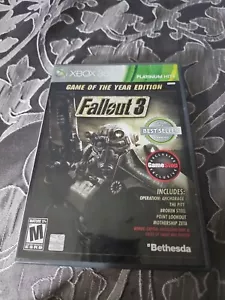 Fallout 3: Game of The Year Edition Xbox 360 Platinum Hits - Missing Disk 1 - Picture 1 of 9