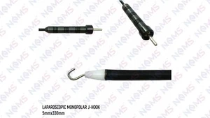 5mmx330mm Laparoscopic SS Monopolar J Hook Forceps Autoclave Surgical Instrument - Picture 1 of 11
