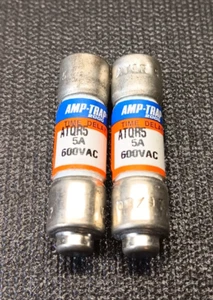 2 PIEZAS/Nuevo Fusible de Retardo de Tiempo Ferraz Shawmut ATQR-5 5A 600V Caja Abierta - Imagen 1 de 6