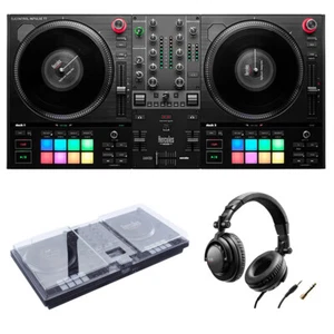 Hercules DJControl Inpulse T7 Motorized Controller w/ Cover & Headphones Bundle - Picture 1 of 8