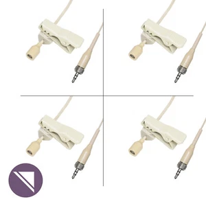 4 x Omni Directional Lavalier Condenser Mic with 4mm Capsule Beige - TA4F Shure - Bild 1 von 2