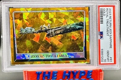 /15 C-3PO Royal Treatment Gold PSA 10 2023 Topps Chrome Return The Jedi Sapphire - Image 1 of 4