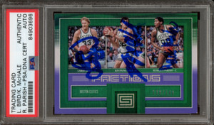 Larry Bird, Kevin McHale, Robert Parish Signed 2017 Panini Basketball Card