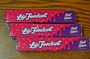 3x Lip Fondant Half Caked Sweet Tooth 4ml / 0.14floz ~ 3 tubes Sealed Vegan - Picture 1 of 2