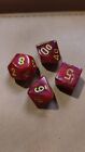Chessex Vortex Red W/ Yellow Oop Dice Lot