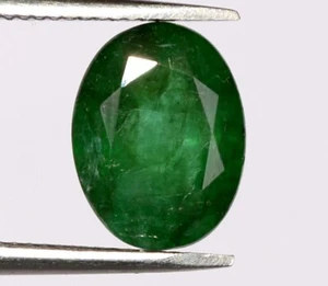 2.40 Cts Certified Natural Emerald Oval Cut 10x7.50 mm Untreated Loose Gemstone - Picture 1 of 6