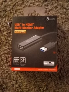 BRAND NEW J5 Create USB to HDMI Multi-Monitor Adapter 1080p FHD. JUA258 | SEALED - Picture 1 of 1