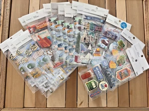 Bundles of  11+ Recollections Stickers, US Cities, Sports, Countries & Leisures - Picture 1 of 39