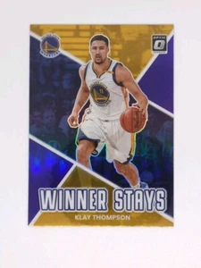 2022-23 #1 Klay Thompson Donruss Optic Winner Stays Purple Prizm Insert Warriors - Picture 1 of 6