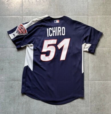 ICHIRO #51 MLB 2005 All Star Game American Jersey Uniform Majestic Mariners M JP - Image 1 of 4