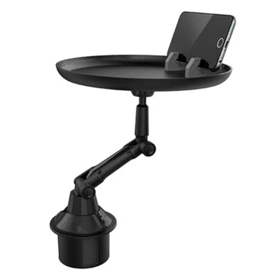 Swivel Cup Holder Food Tray Table Phone Stand For Car Mount Seat Center Console - Image 1 of 4