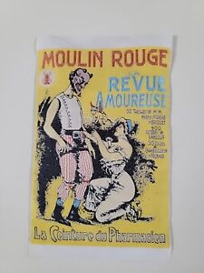 Moulin Rouge Vintage Cloth Patch  La Revue A Moureuse