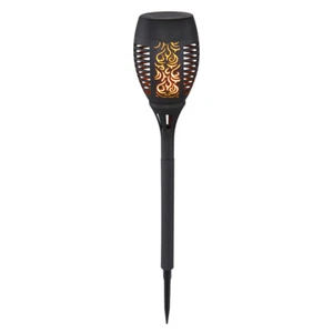 Globo Solarleuchte schwarz Kunststoff mit 12 LED Höhe 49.5cm - Picture 1 of 1