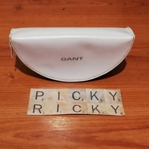 White GANT Soft Sunlasses ZIP Case - Ideal For Sunglasses - Picture 1 of 4