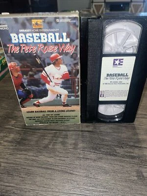 Baseball The Pete Rose Way VHS 1986 Instructional Video TESTED - Image 1 of 4