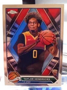 2023-24 Topps Chrome Taylor Hendricks #147 Rookie RC - Jazz - Picture 1 of 2