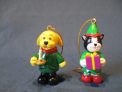 Ganz Webkinz Sounds of the Season Yellow lab and Santa Kinz Lil' Helper ornament - Image 1 of 4