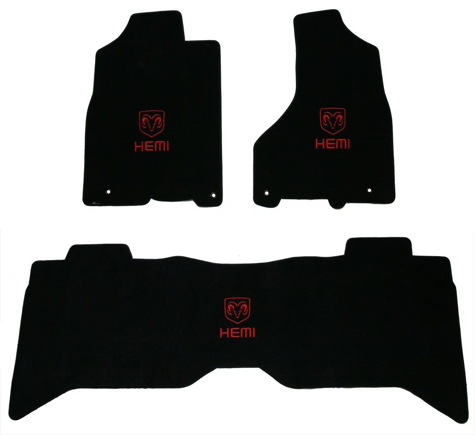 Juego de alfombrillas Lloyd Mats VELOURTEX 3 PIEZAS hechas a medida para RAM 2500 y 3500 doble cabina Foto 1 de 4