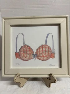 Lingerie Drawing Print by Kolene Spicher 10" x 8.5" w/White Frame - Picture 1 of 7