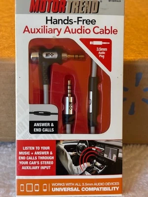 LOTE DE 2 - Cable de audio auxiliar manos libres (nuevo en caja.) Foto 1 de 4