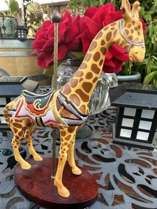 Franklin Mint Carousel Treasury Ceramic Giraffe Figurine EUC - Picture 1 of 12