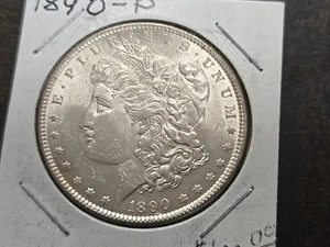 1890 Morgan 90% Silver Dollar Coin $1 NICE DETAIL - Picture 1 of 8
