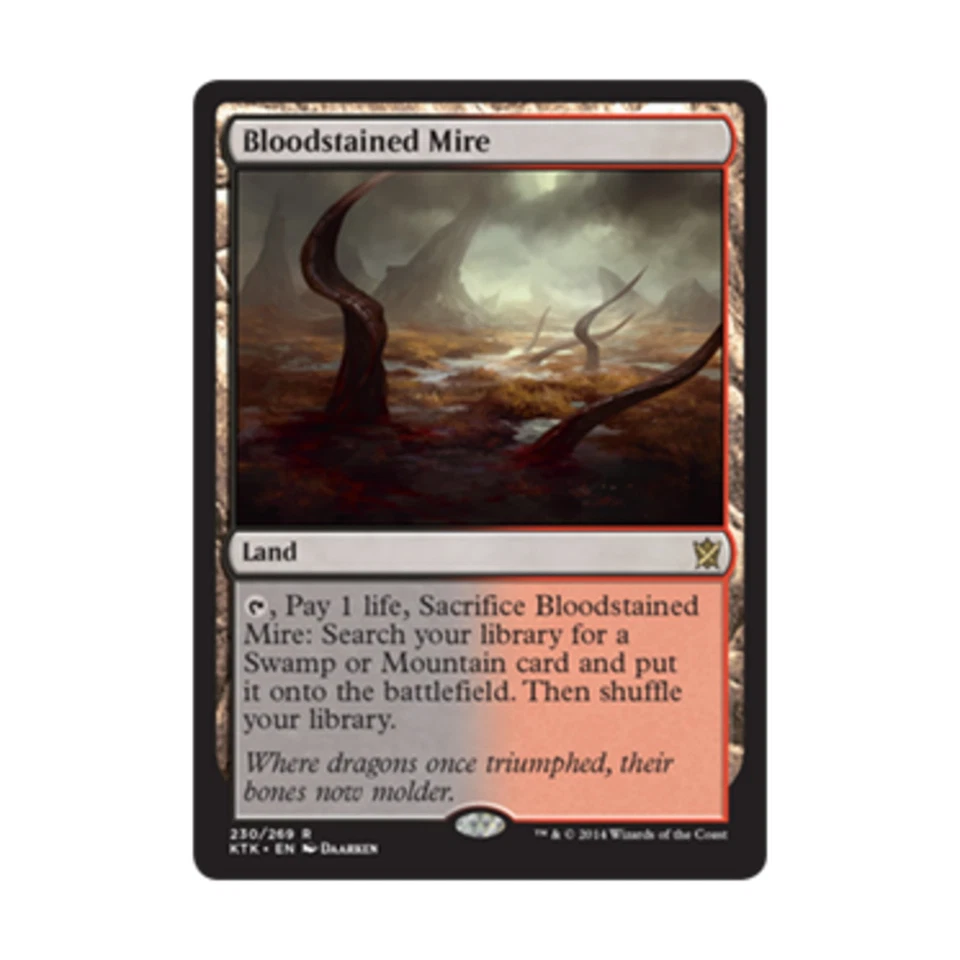 WOTC MtG Khans of Tarkir Bloodstained Mire (R) NM - Image 1 of 1