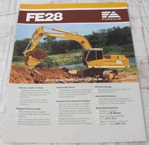 Fiat Allis FE28 Hydraulic Excavator Sales Brochure CM-2206B - Picture 1 of 7