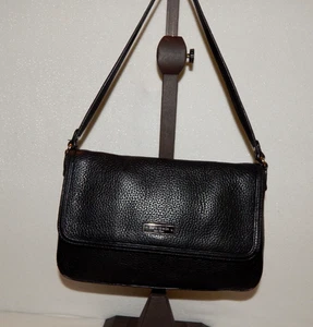 Kate Spade Handbag Purse Bag Madison WKRU0534 Q064 Rich Black Leather Shoulder - Picture 1 of 14