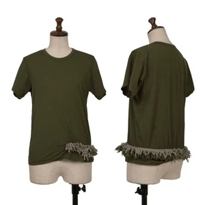 COMME des GARCONS Dyed Ruffled Hem Gather T-shirt Size XS-S(K-162539) - Picture 1 of 12