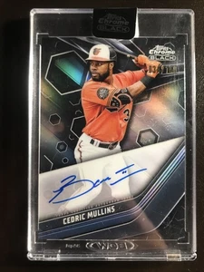 Cedric Mullins 2023 Topps Chrome Black AUTO REFRACTOR SP ENCASED /150 - Picture 1 of 2