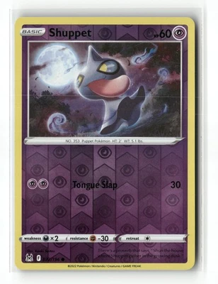 Shuppet Reverse Holo Common SWSH11: Lost Origin 072/196 NM - Image 1 of 2