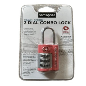 Samsonite Travel Sentry 3 Dial Cable Lock *New* - Picture 1 of 5