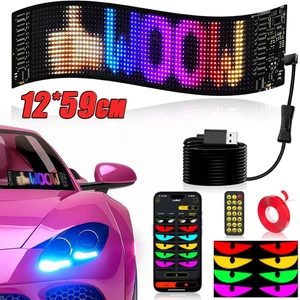 Auto LED Werbetafel Display Laufschrift Leuchtschrift flexibler Anzeige USB - Bild 1 von 15