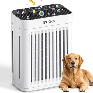 MOOKA Large Home Air Purifier for Pet Smoke Odor Dust H13 HEPA Filter Air Clean - Picture 1 of 15