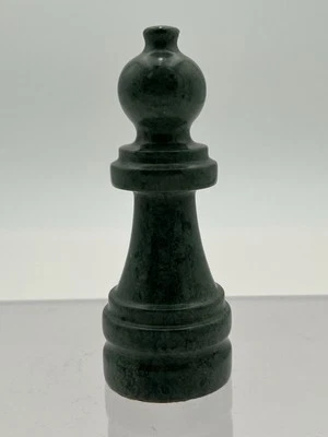 Green BISHOP Chess Game Piece Marble Onyx Stone 3.5” Replacement Piece - Image 1 of 4