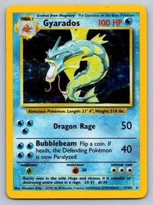 Gyarados 6/102 Holo Rare Pokémon 1999 Unlimited Base Set HP - Afbeelding 1 van 2