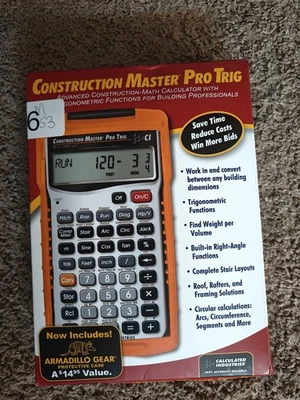 CALCULATED INDUSTRIES 4080 Construction Calculator *Damaged Box*  - Image 1 of 4