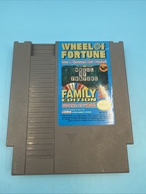 1990 NES, Wheel of Fortune - Family Edition, Tested and Working, Cartridge Only