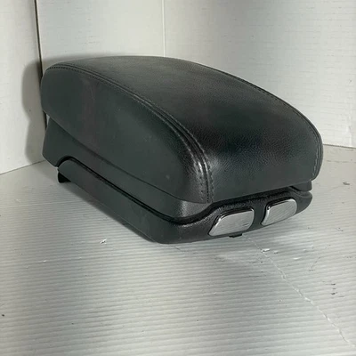 Jaguar X-Type 2002-2008 consola central tapa reposabrazos almacenamiento cuero negro OEM Foto 1 de 4